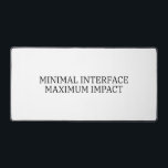 Tactical Foundation | Minimal Interface Command Desk Mat<br><div class="desc">Every impact starts here. This expansive, high-contrast mat provides a seamless surface for your hardware, ensuring your primary interface remains clean and focused.</div>