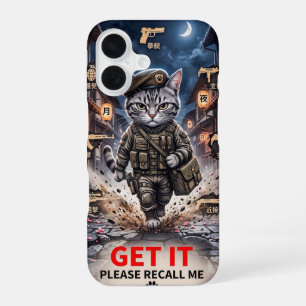 Tactical Gamer Cat iPhone 16 Case