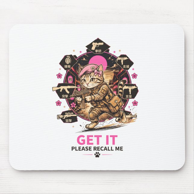 Tactical Gamer Cat Mouse Pad (Front)