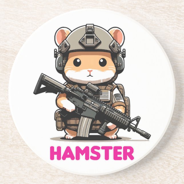Tactical Hamster Coaster (Front)
