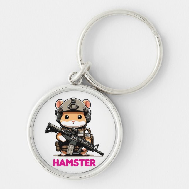 Tactical Hamster Key Ring (Front)