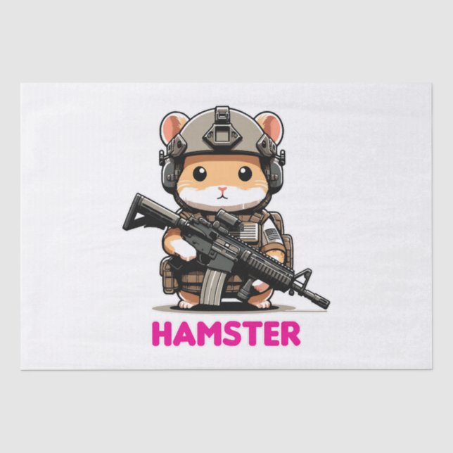 Tactical Hamster Tissue Paper (Front)