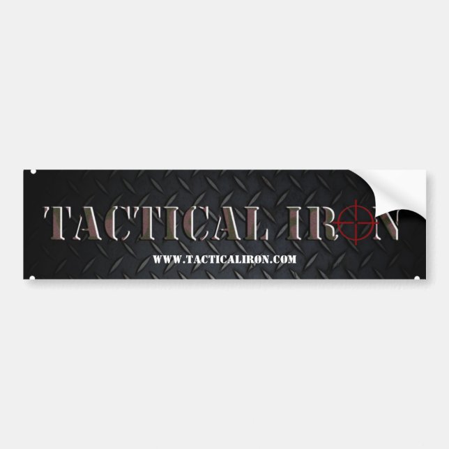 Tactical Iron Bumper Sticker (Front)
