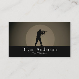 Tactical Sniper Business Card – Silhouette Design