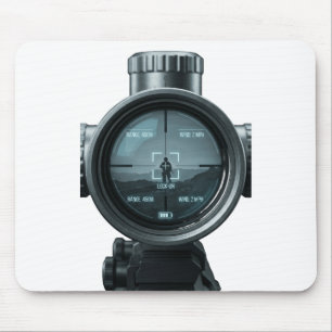 Tactical Sniper Scope FPS Gamer Graphic Mouse Pad