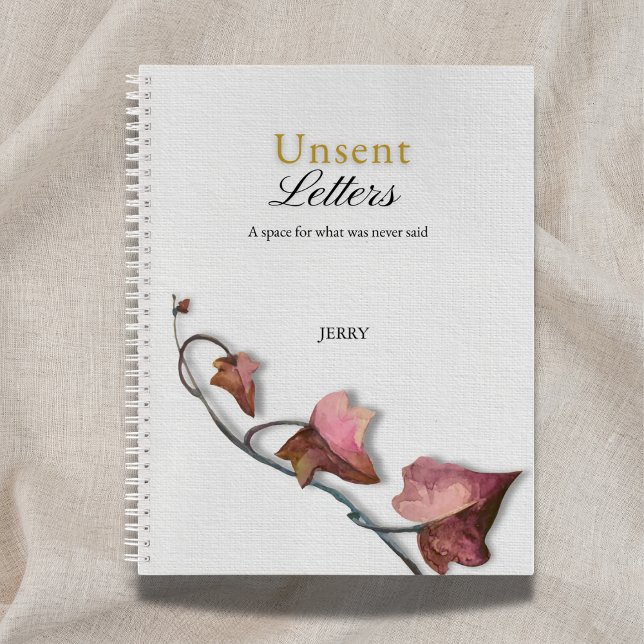 Tactile Linen-Look Textured 'Unsent Letters' Notebook (Creator Uploaded)
