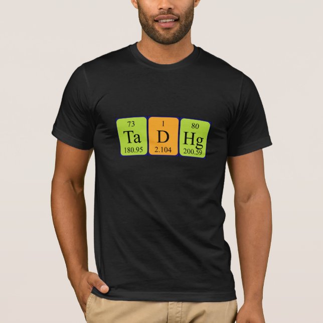 Tadhg periodic table name shirt (Front)