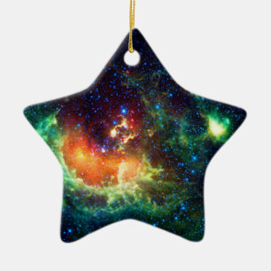 Tadpole Nebula in the Auriga Constellation Ceramic Tree Decoration