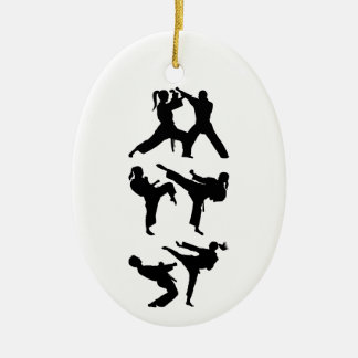 Tae Kwon-Do Ceramic Tree Decoration