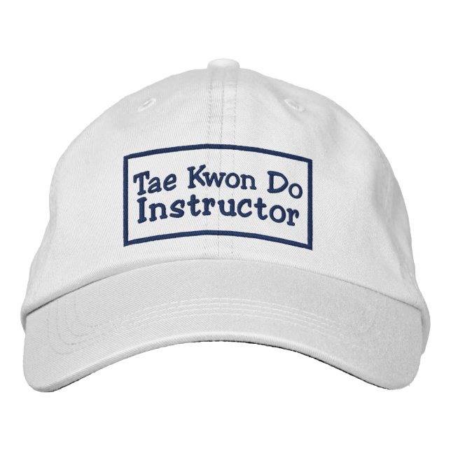 Tae kwon do Instructor Embroidered Hat (Front)