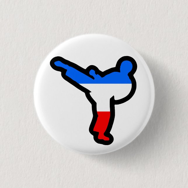 Tae Kwon Do Kicking Boy Pin (Front)