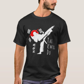Tae Kwon Do Power Kick, Martial Arts Combat T-Shirt