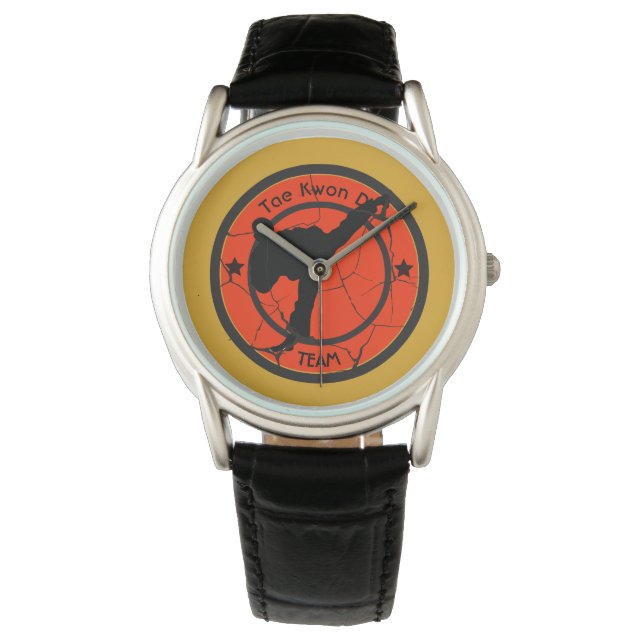 Tae Kwon Do	Silhouette of Tae Kwon Do fighter. Watch (Front)