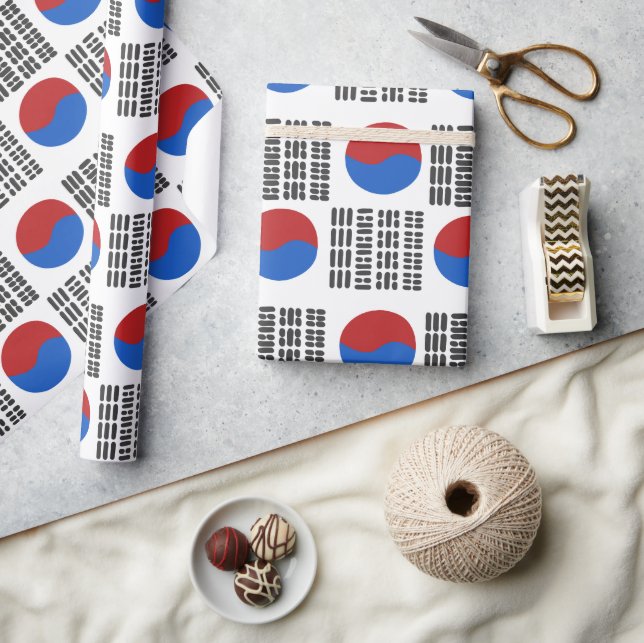  Taegeukgi 태극기 (Korea's National Flag) Wrapping Paper (Crafts)