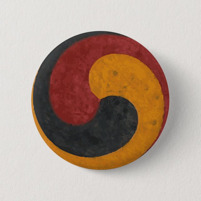 Taeguk 6 Cm Round Badge (Front)