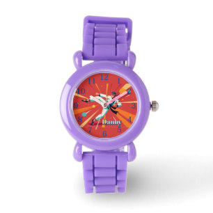 Taekwando Sport Orange editable name Watch
