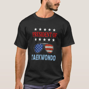 Taekwondo Accessories  Usa Flag Taekwondo Saying T-Shirt