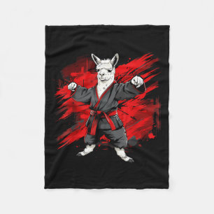Taekwondo Alpaca Judo Kickboxing Martial Arts Fleece Blanket