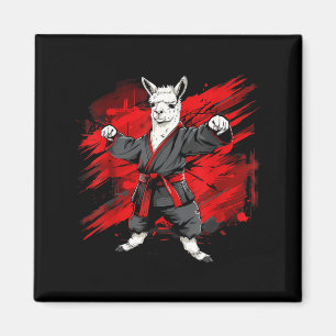 Taekwondo Alpaca Judo Kickboxing Martial Arts Magnet