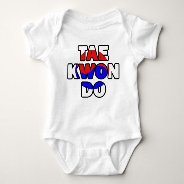 Taekwondo Baby Bodysuit (Front)