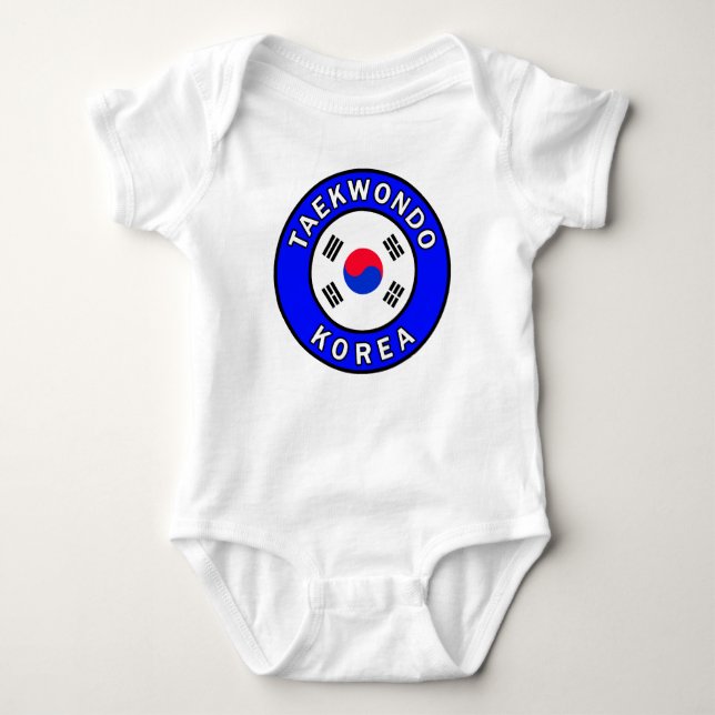 Taekwondo Baby Bodysuit (Front)