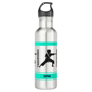Taekwondo Birthday Gift, Taekwondo Girl Player 710 Ml Water Bottle