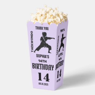 Taekwondo Birthday Party, Taekwondo Girl Player Favour Box