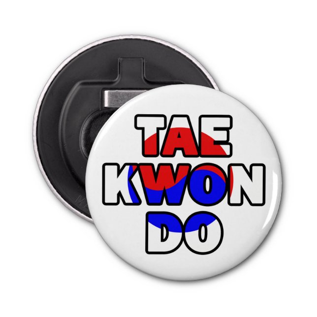 Taekwondo Bottle Opener (Front)