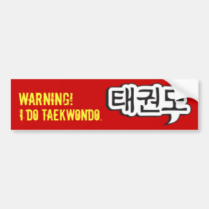 Taekwondo Bumper Sticker 1