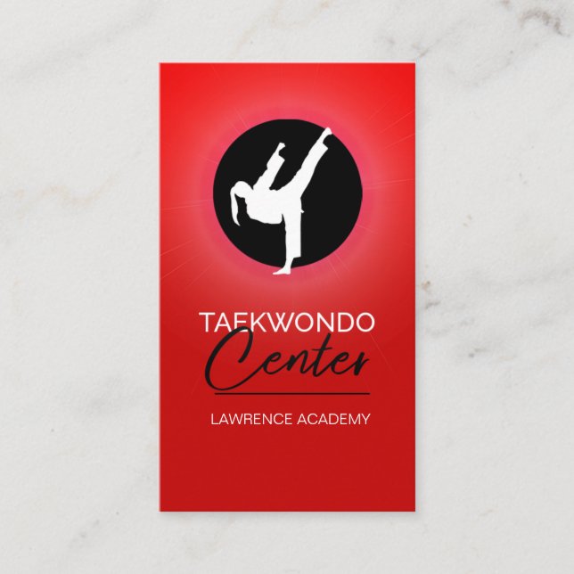 Taekwondo Centre Business Card (Front)
