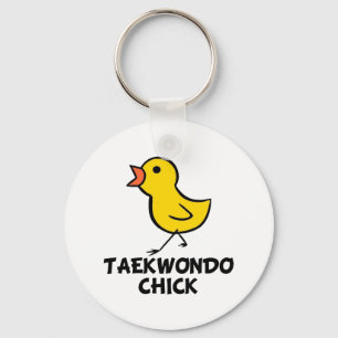 Taekwondo Chick Keychain