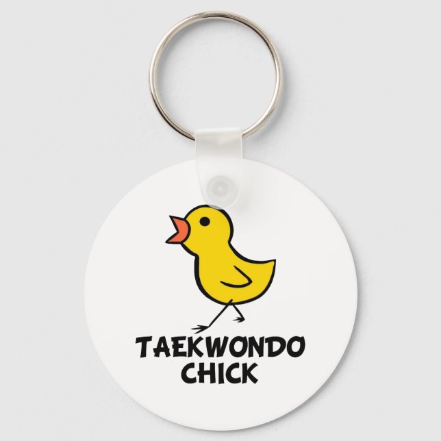 Taekwondo Chick Keychain (Front)