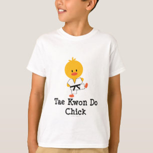 Taekwondo Chick Kids T shirt