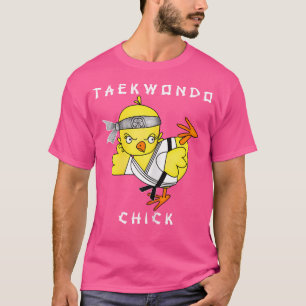 Taekwondo Chick Martial Arts Feisty Black Belt Chi T-Shirt
