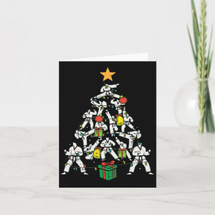 Taekwondo Christmas Tree Xmas Martial Arts Karate Card