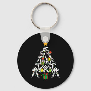 Taekwondo Christmas Tree Xmas Martial Arts Karate Key Ring