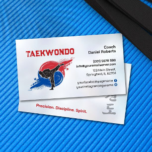Taekwondo Coach - Martial Artist and Taegeuk Business Card