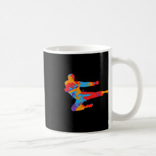 Taekwondo Colourful Martial Arts Men Kids Boys Kar Coffee Mug