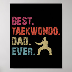 Taekwondo Dad Ever Poster