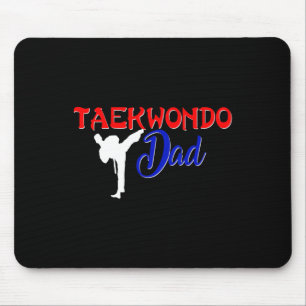 Taekwondo Dad Shirt Tae Kwon Do Martial Arts Fathe Mouse Pad