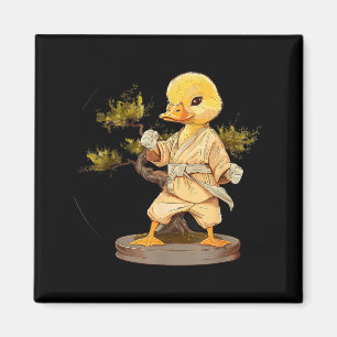 Taekwondo Duck Bonsai Tree Martial Arts Karate Magnet