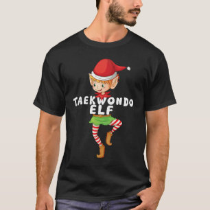 Taekwondo Elf Costume Christmas Holiday Matching T T-Shirt