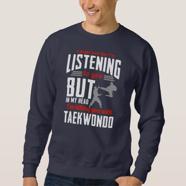 Taekwondo for Kids Men Women Boys Girls Self Sweatshirt (Front)