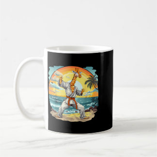 Taekwondo Giraffe Kickboxing Animal Jiu-Jitsu Kung Coffee Mug