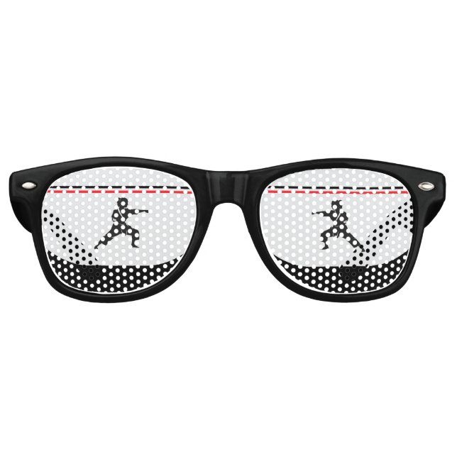 Taekwondo Girl Birthday Taekwondo Player Party Gam Retro Sunglasses (Front)