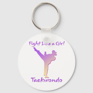 Taekwondo Girl Key Ring