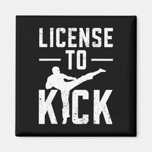 Taekwondo Girls Kids Karate Martial Arts Magnet