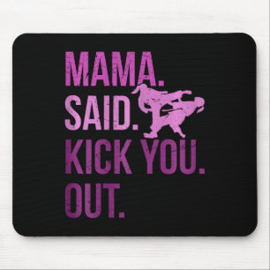 Taekwondo Girls Kids Karate Martial Arts Mouse Pad