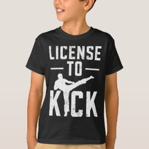 Taekwondo Girls Kids Karate Martial Arts  T-Shirt