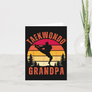 Taekwondo Grandpa Grandparents Fathers Day  Card